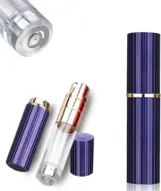Travel Atomizer Mini Refillable Empty Spray Perfume Bottle 5ml Blue Portable TSA