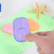 COMPANY LILI 20pcs Outdoor Travel Soap Scented Slice Sheets Paper Washing Hand Bath Clean Wash Care with Case for Camping Hiking Hot New