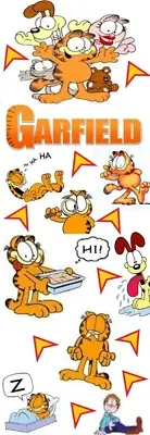 GARFIELD AND FRIENDS /CARTOON/COMICS/CAT/UNIQUE LAMINATED BOOKMAKER #7