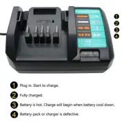 Replacement DC18WA 14V-18v Lithium Charger For Makita G-Series BL1813G BL1811G