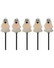Northlight Set of 5 Ghost Shaped Halloween Pathway Markers