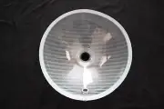 VITRAFORM Large Undermount Sink With Chrome Overflow Hardware 1930's Pattern