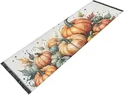 PDZRMY Pumpkins Harvest Thanksgiving Washable Runner Rug 2’ x 6’ Non-Slip Kitchen Runner Rug for Hallways Entryway Bedroom Living Room Floor Carpet Runner- Soft Thin Mat for Family Pet