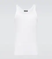 [Dolce & Gabbana] Dolce & Gabbana Cotton jersey tank top AU 87 white