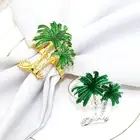 4pcs Napkin Holder Eye-catching Decorative Coconut Tree Towel Ring Convenient