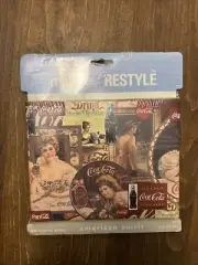 Coca Cola Co Coke Wall Paper Border Ladies Coke Bottles Gold Trim Vintage
