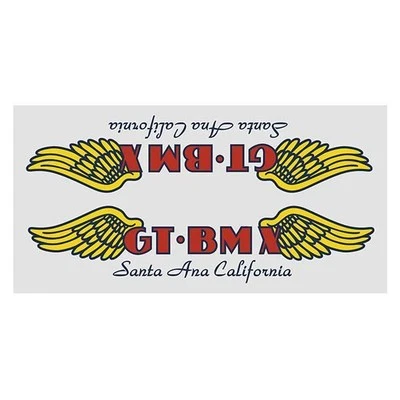 GT - Santa Ana chrome - frame decal - Old school bmx