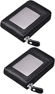 [Anneome] Card Case for Men Women Business Card Holder Case Compact Wallet Theft Slim