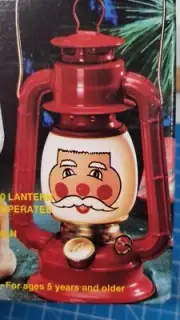 Vintage Authentic Dietz SANTA Battery Lighted Lantern Christmas NEW OLD STOCK