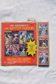 1992 Score Baseball's 100 Hottest Players Collector Set And Book SEALED