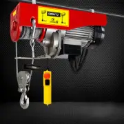Electric Hoist Winch 400/800kg With Rope Remote Cable 1300W 18.5kg Lifting 240V