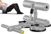 Sit up Foot Holder, Sit up Trainer Ab Workout, Home Gym Equipment with Suction Cups and Resistance Bands for Women and Men