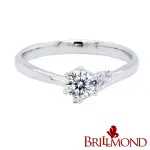 【BRILLMOND JEWELRY】GIA 天然鑽石 30分 D/VVS1 鉑金鑽戒珍愛(D/VVS1 H&A PT950鉑金台)