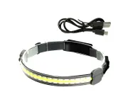 Cob Led Headlamp Torch Flashlight Work Light Bar Head Band Lamp Usb Charging