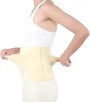 [リキシマウケ] Comfortable Waist Belt Abdominal Binder with Pockets Women's Elasticity Postpartum Recovery Warmth Comfort Long-lasting Wear