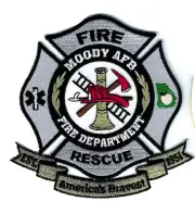Moody AFB Air Force Base GA Georgia Fire Dept. *America's Bravest* patch - NEW!
