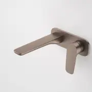 Caroma Contura II Wall Basin/Bath Mixer 180mm Lead Free Brushed Bronze 849051BBZ6AF