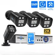8CH CCTV Camera Security System Kits 5MP AHD Cameras DVR Set Face Detect Home