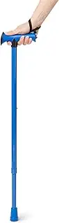SurgiPack 1285 Walking Stick Pearlised Aluminium Adjustable, Blue