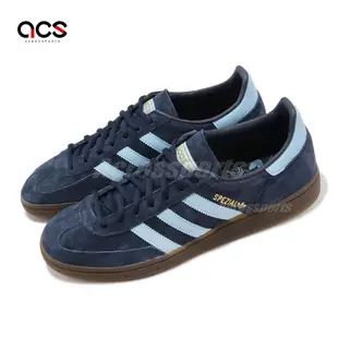 adidas 休閒鞋 Handball Spezial 男鞋 女鞋 情侶鞋 深藍 膠底 麂皮 復古 三葉草 愛迪達 BD7633