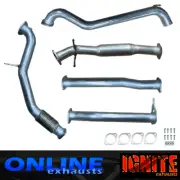 FORD RANGER PX 3.2L '11-16' 3" INCH EXHAUST NO CAT WITH HOTDOG SILVER