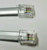 (10 pcs) Phone cable, RJ11 / RJ12 (4P6C/6P6C), Straight - 25FT DATA /HQ .