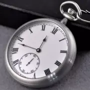 Pocket Watch Classic Vintage Open Face Retro Roman No. Mechanical Hand-winding