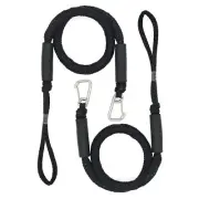 Bungee Dock Lines with Hook, 4 Feet Bungee Shock Cords - Docking Rope Mooring...