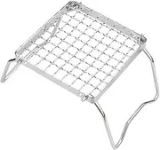 Toyvian 1 Set Stainless Steel Camping Barbecue Grill Rack Outdoor Folding Picnic Grill Durable Fire for and Beach Bbq Easy to Clean and Store