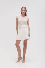 Freya Diamond Pearl Shell Top