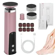 Imtrub Foot Callus Remover Tool Electric | Pedicure Heel Filer Scraper,Electric Foot File Callus Remover with Sandpaper Discs and Grinding Heads for Women Men