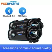 Bluetooth Motorcycle Intercom Helmet Headset Motorbike 4 Way 3 Sound Effects