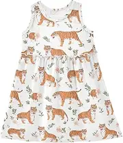 [Caihoyu] Girls' Summer Tank Dress Toddlers Soft Spring Dresses Summer Active Playwear, Multicolor04, 8 Years