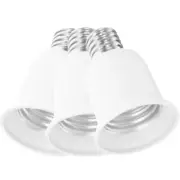 3pcs Light Sockets Light Adapters E17 To E26/E27 Lamp Base Converter