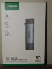 UGREEN Card Reader USB 3.0 Type-C to SD TF 2 in 1 Card Adapter For Laptop Phone