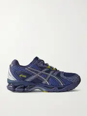 [Asics] Asics - Gel-nimbus 10.1 Metallic Rubber-trimmed Mesh Sneakers - Navy - UK 9.5 UK 9.5 Blue