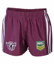 NRL Brand New Design 'Classic' Manly Sea Eagles Away Shorts Adult Sizes