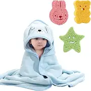 Baby Bath Towel Hooded Ultra Soft Hooded Baby Towels Newborn Shower Blanket Baby Hooded Towel Super Soft Baby Towel for Boy and Girl