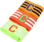 Happyyami Football Team Captain Band Soccer Captain Armband in Bright Colors Durable and Flexible for