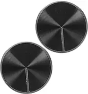 KOMBIUDA 2pcs Stainless Steel Stove Knobs Durable Replacement Cookware Knobs for Gas Cooktops Compatible with Ovens and Ranges for Home and Restaurant Use