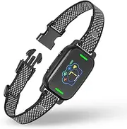 Smart Bark Collar for Small Medium Large Dogs, Rechargeable Anti Bark Collar for Dogs with Exclusive Safety Lock, Dog Barking Collar with 7 Adjustable Sensitivity, 5 Working Modes & IPX7 Waterproof