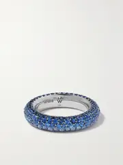 [Emily P. Wheeler] Emily P. Wheeler - Puffy Desert 18-karat White Gold Sapphire Ring - Blue - 6 6 Blue