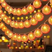 ENLACE LED Fairy Lights with Orange Slices Design, 3 m, 20 LEDs, Battery Operated, Continuous Light