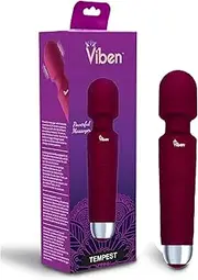 Viben Tempest Rechargeable Wand Massager Ruby