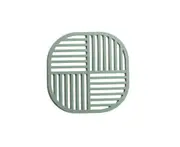 Silicone Trivet Mats Wide Application Non-Slip Food Grade Hot Dish Pads Table Drying Mat for Kitchen-Green A