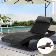 Gardeon Sun Lounger Wicker Lounge Day Bed Sofa Patio Outdoor Setting Furniture