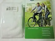 Health Mart Unisex Compression Knee Sock Medium 20-30 mmHG White Cushioned 6005