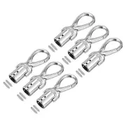0.47" Cord End Cap Terminator Cord Finding for Tassel Jewelry Making 6Pcs Silver