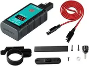 GLEAVI 1 Set Motorcycle USB Charger Kit with Type C SAE Dual Connection Cable Integrated Voltmeter Button Switch Overcharge Protection High Temperature Resistant Shell
