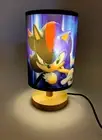 Super Sonic Table Lamp Bedside Night Light Wood Base Room Decoration or